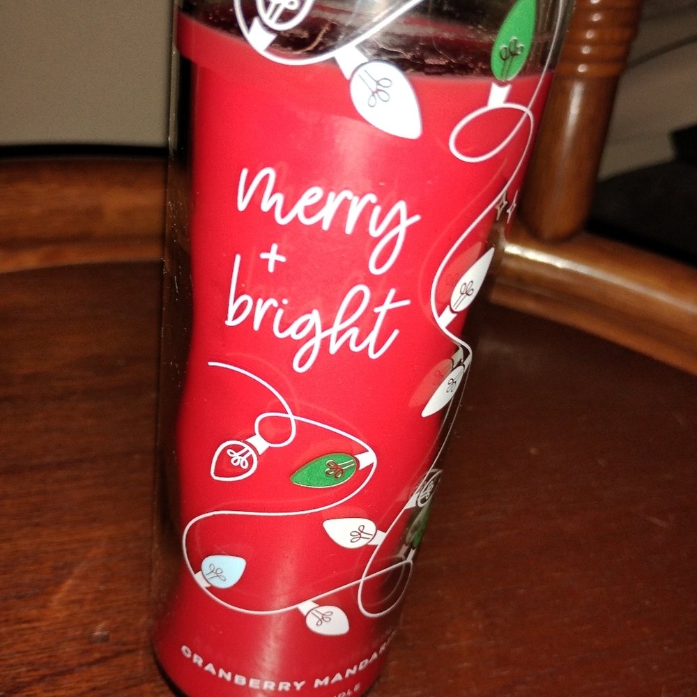 Mainstays Merry And Bright Scented Candle Cranberry Mandarin Scent Holiday